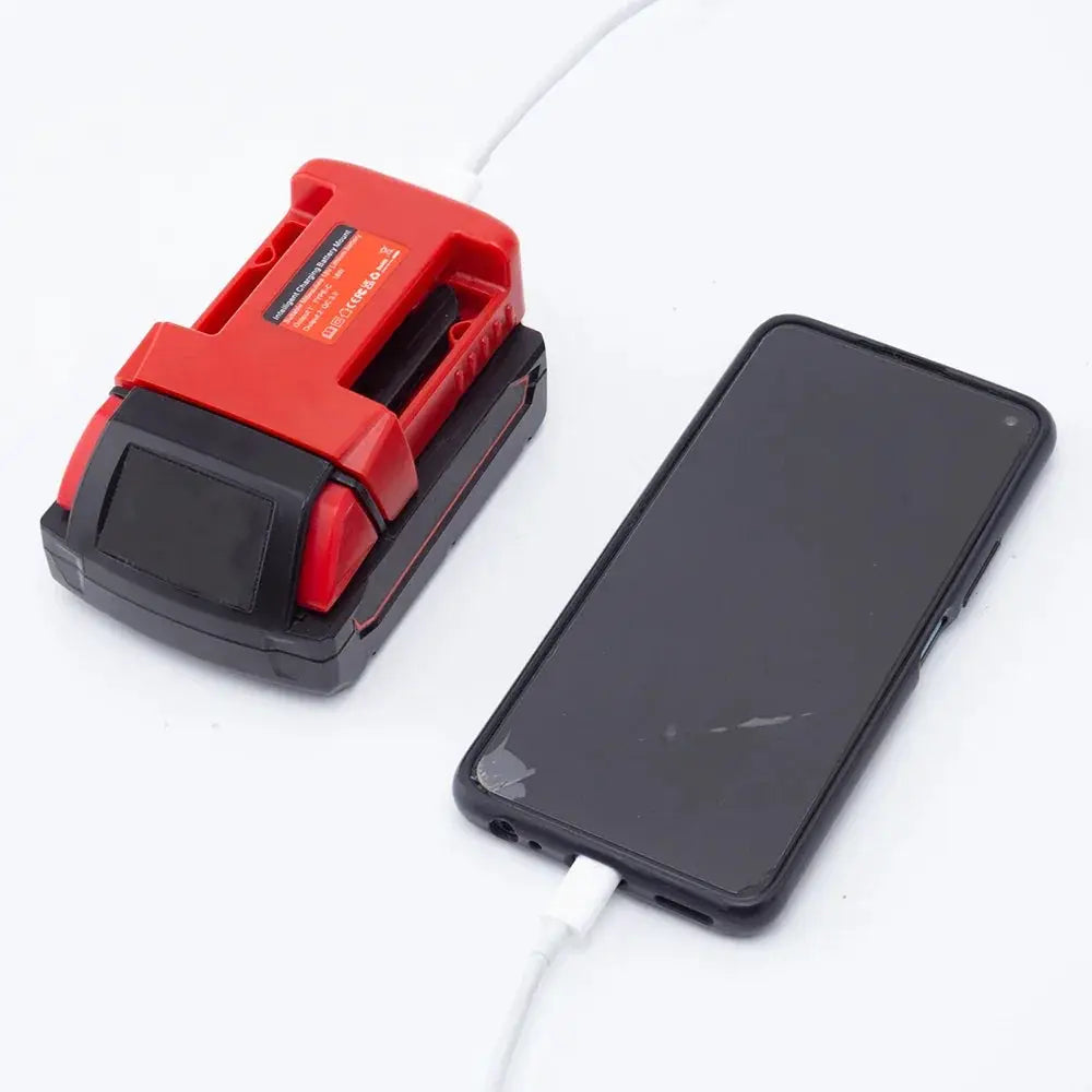 VoltPro Milwaukee 18V Battery Power Bank Charger USB C Fast Charging For Laptops And Mobile Devices