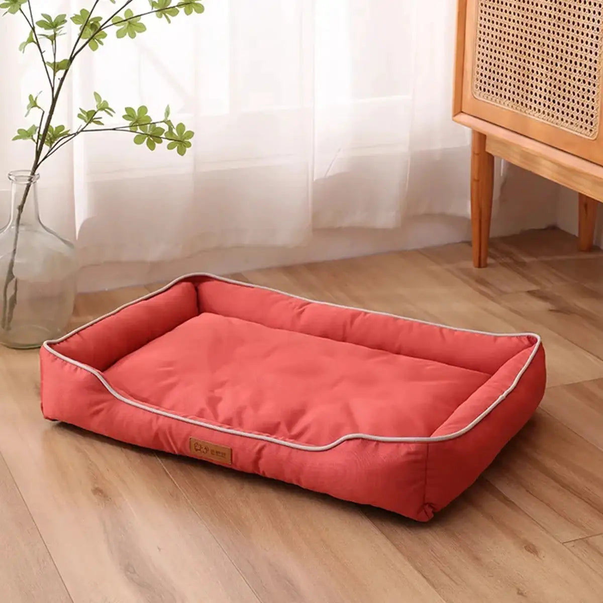 Four Season Square Dog Bed For Large Dogs Waterproof Sofa Style Pet House With Thick Soft Interior And Urine Proof Liner