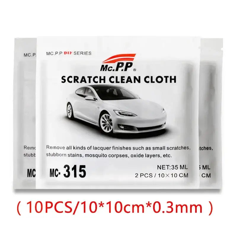 Mc.P.P Scratch Clean Cloth for car paint scratch repair, white, 2 pcs