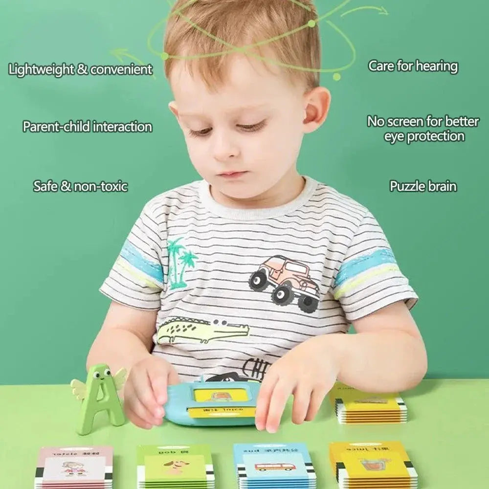 Talking Flashcards For Kids Preschool Learning Toy Engaging Electronic Audio Book Machine For Early Education Gift