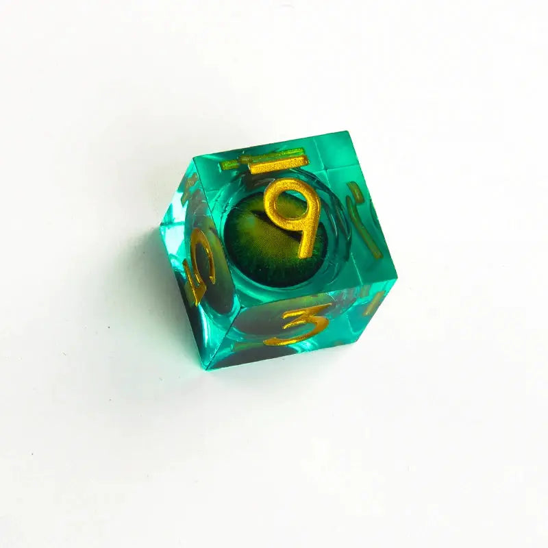 Liquid Core DND Dice Set With Sharp Edge Resin Dice For Dungeons And Dragons RPG D20 D12 D10 D8 D6 D4