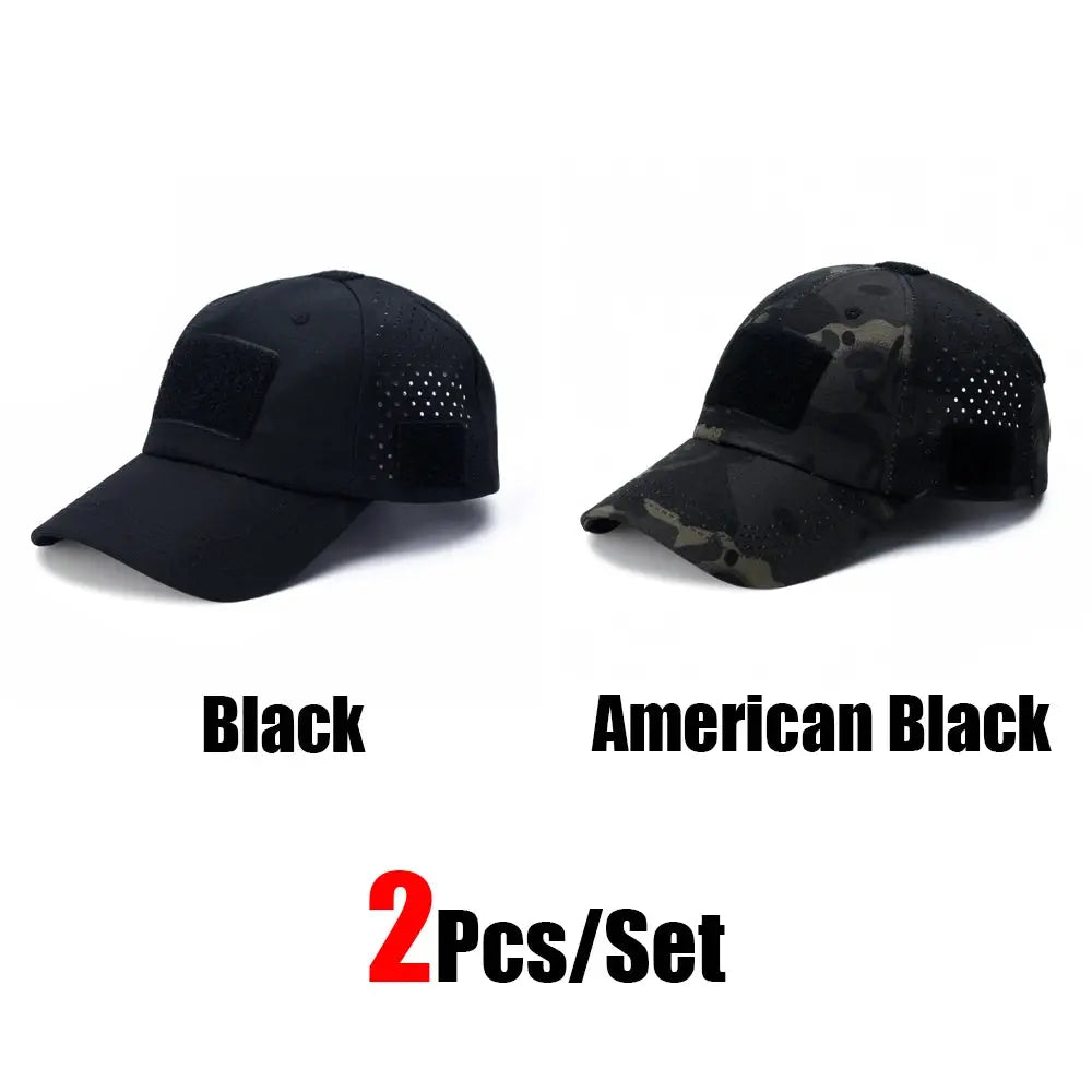 Mens Camouflage Baseball Cap Breathable Sun Protection Hat For Outdoor Sports Hunting Hiking Camping Beach Fishing