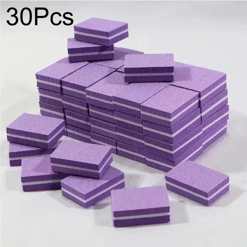 10 To 100 Pcs Mini Buffing Sanding Files Block For Manicure Pedicure Nail Art Buffer Polish Tools