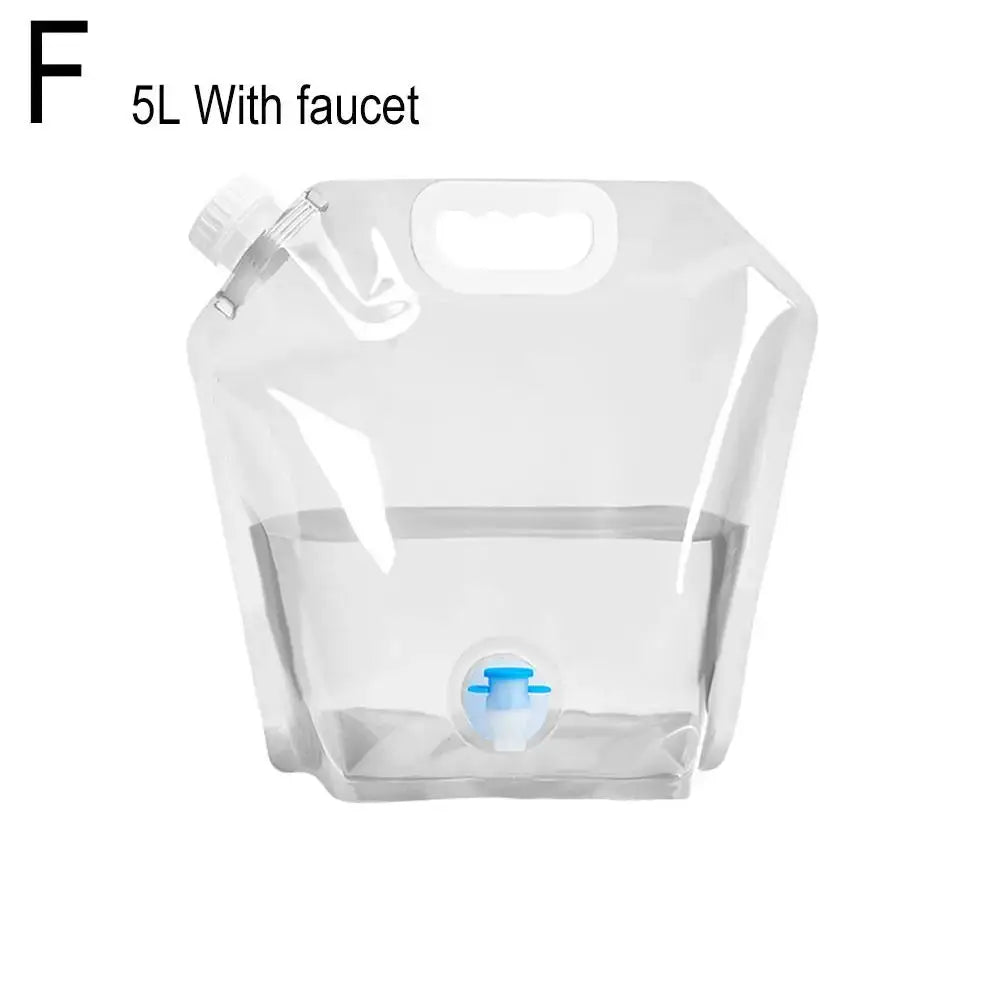 Portable Camping Water Bag 5L And 10L Foldable Water Container Lightweight For Outdoor Travel