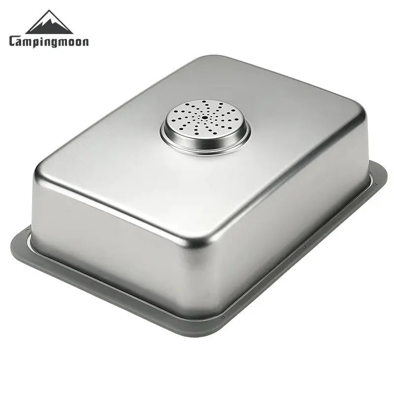 CampingMoon stainless steel IGT one-unit sink for outdoor camping by Simples Market