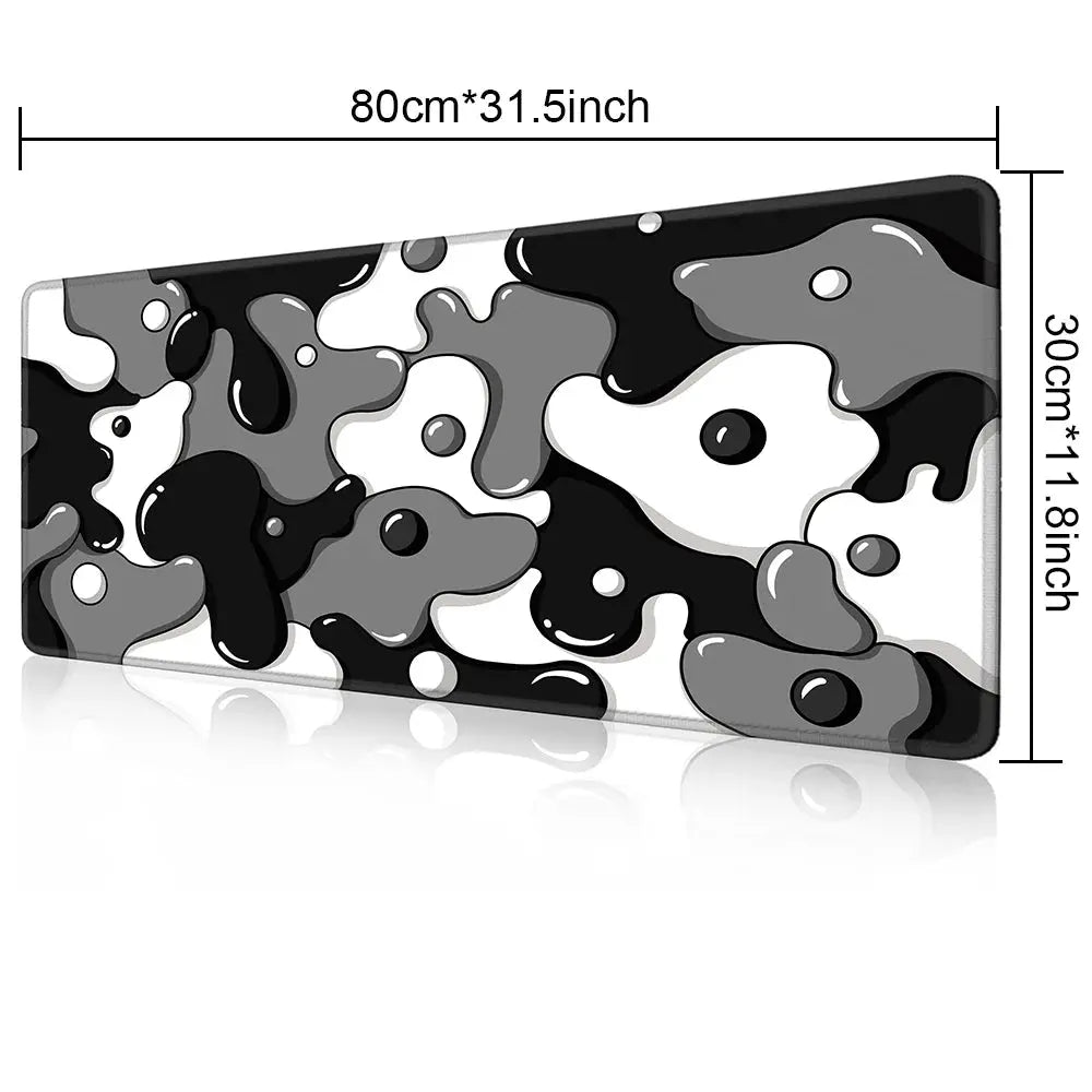Large Gaming Mouse Pad With Stitched Edges And Non Slip Rubber Base For Desk Extended Size