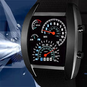 VeloTime Racing Dashboard Digital Watch With Bold LED Display For Sporty Fashion And Daily Wear