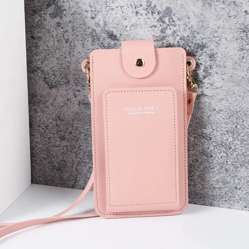 NovaBag Solid Color Fashion Shoulder Bag For Women Crossbody Phone Wallet And Card Holder