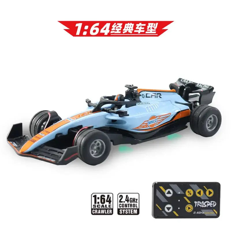2025 New RC Car 1 64 Scale Mini Alloy Model Formula Racing Remote Control Car With Adjustable Lighting For Kids