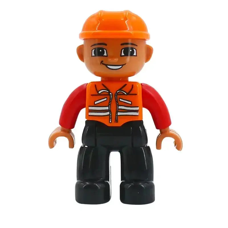 Big Building Blocks Compatible With Large Bricks Road Plates Car Parking Fuel Station Traffic Educational Toys For Kids