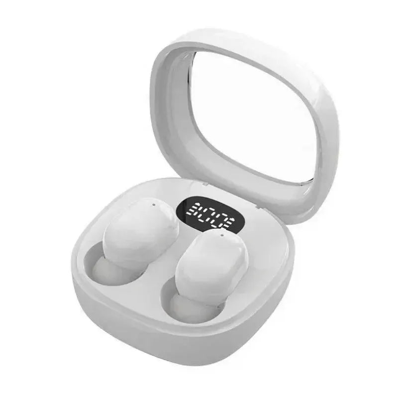 VIKEFON white mini TWS Bluetooth 5.3 wireless earbuds in charging case