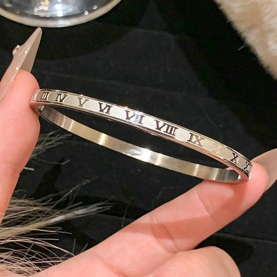 Zakol Sparkling Zirconia Inlaid Stainless Steel Bracelet Set For Women Stackable Bangles Fashion Non Fading Jewelry Gift