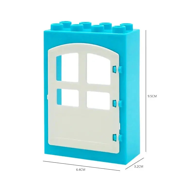 Big Building Blocks Houses Kit With Doors Windows Walls And Roof Compatible With Large Bricks Boys And Girls Toy Gifts