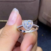 Elegant Zircon Ring For Women Wedding And Engagement Jewelry Fashionable Simple Design Gift