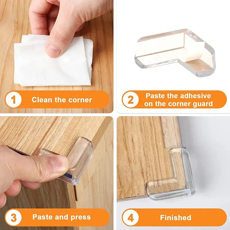 4 Pieces And 10 Pieces Children Baby Safety Silicone Corner Edge Protectors Anticollision Table Guards
