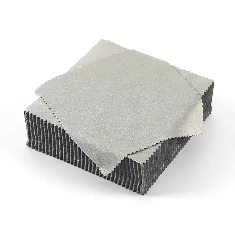 OptiGuard Eyeglasses Cleaning Cloths 5.12x5.12 Inches Microfiber Gray Brushed Set Of 10 20 30 Gentle Lens Cleaning