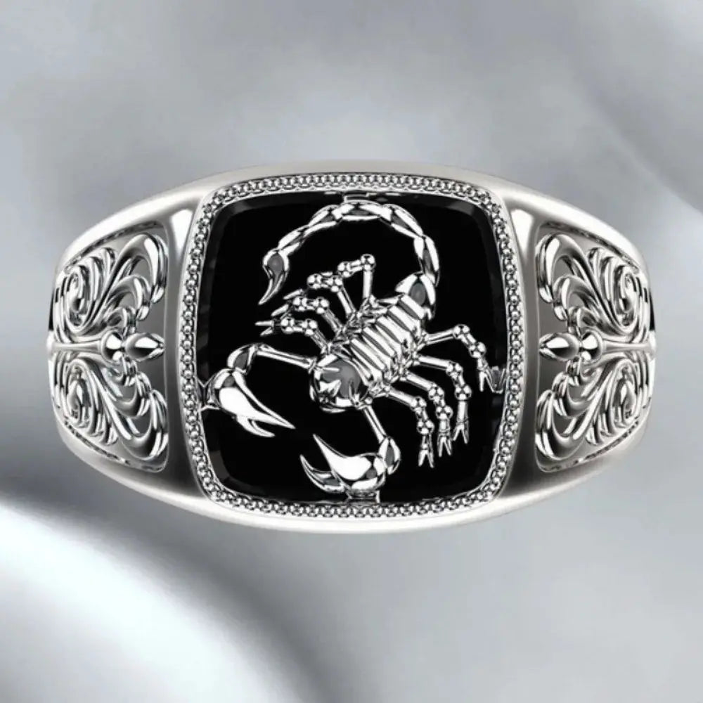 New Simple Retro Personalized Street Style Scorpion Ring Unisex Fashion Creative Trend Jewelry Hip Hop Party Accessory