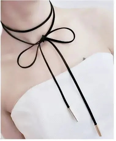 Wholesale Bijoux Love Vintage Triangle Geometry Tattoo Waterdrop Clavicle Choker Necklace For Women Chain Jewelry