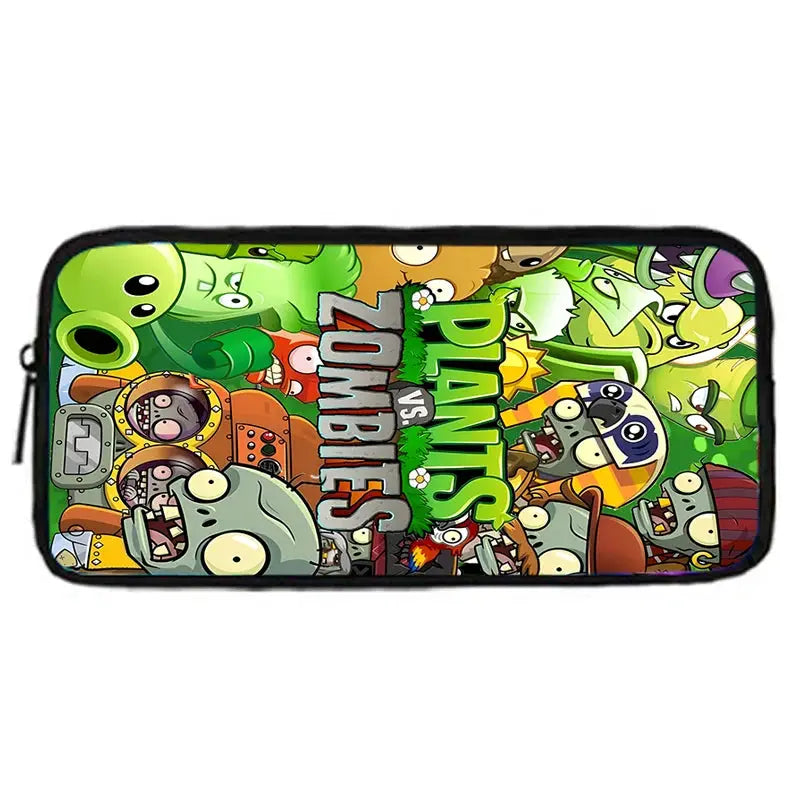Plants vs Zombies school pencil bag by Simples Market with bold colorful artwork