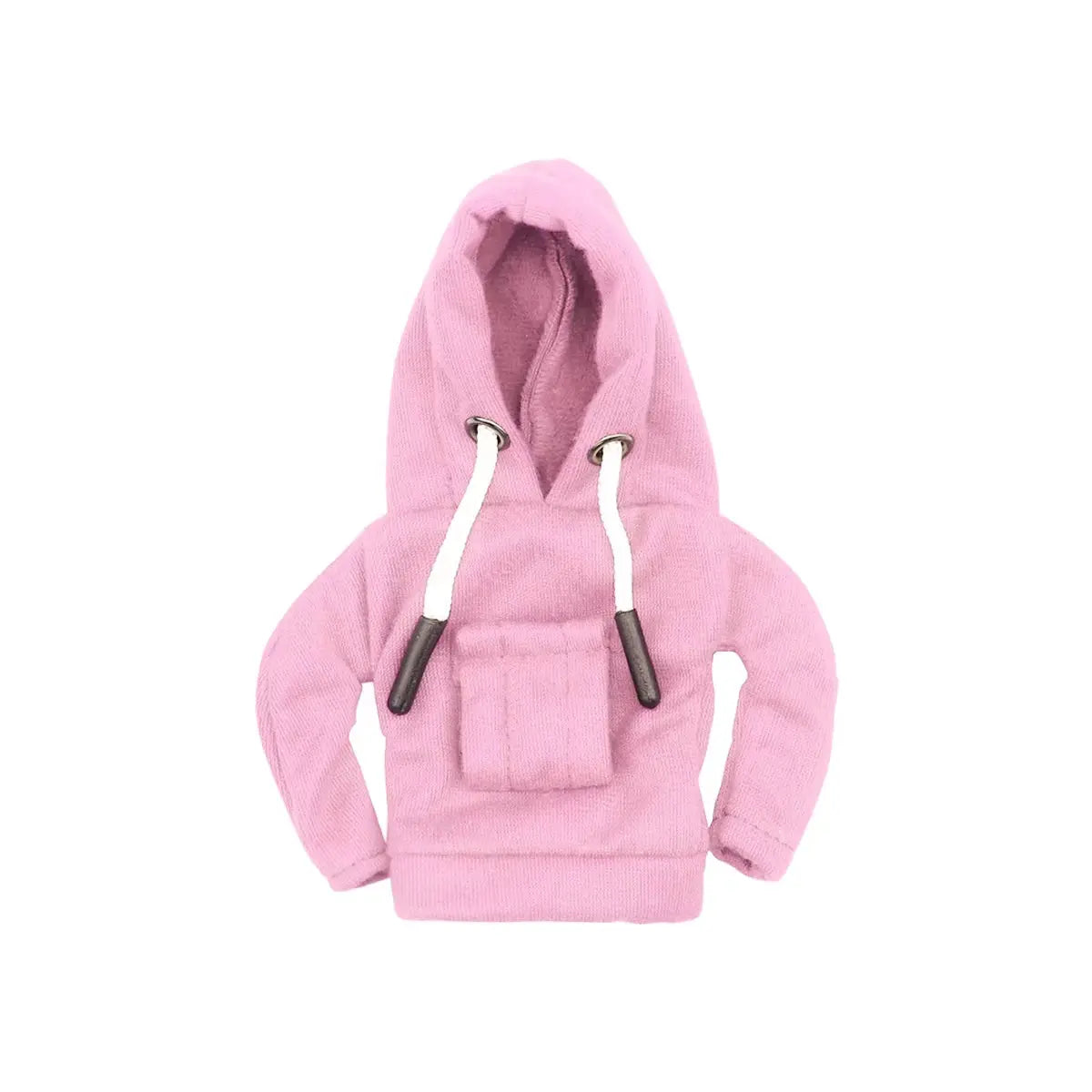 Gear shift hoodie cover in pink with white drawstrings and front pocket
