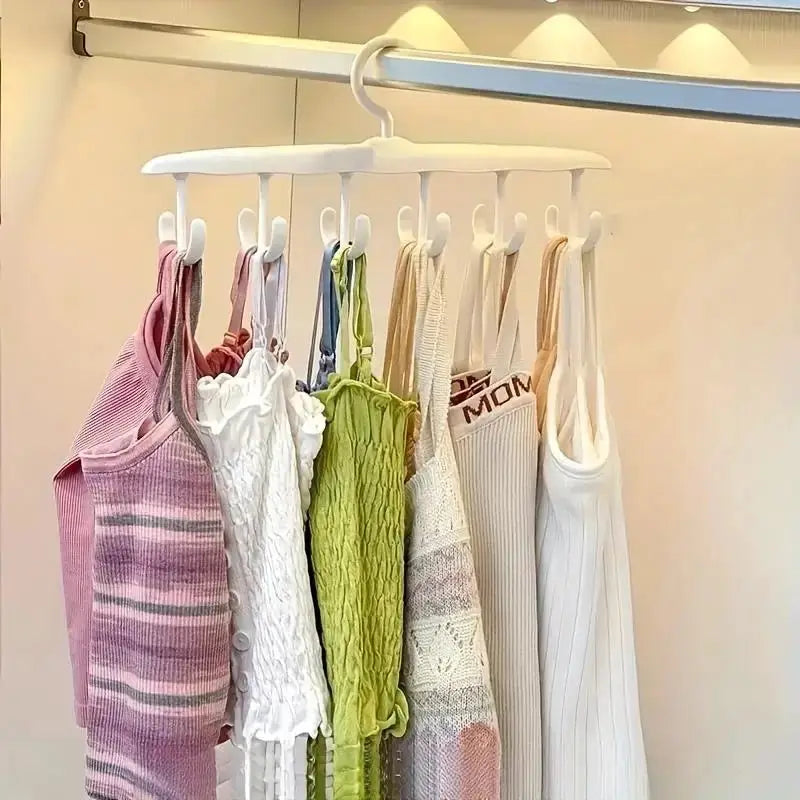 12 Hook Rotating Hanger Space Saving Closet Organizer For Ties Belts