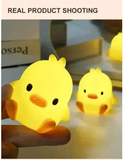 BrightNest Duck Night Light For Kids Room Cute Cartoon Animal Night Lamp With Soothing Warm Glow