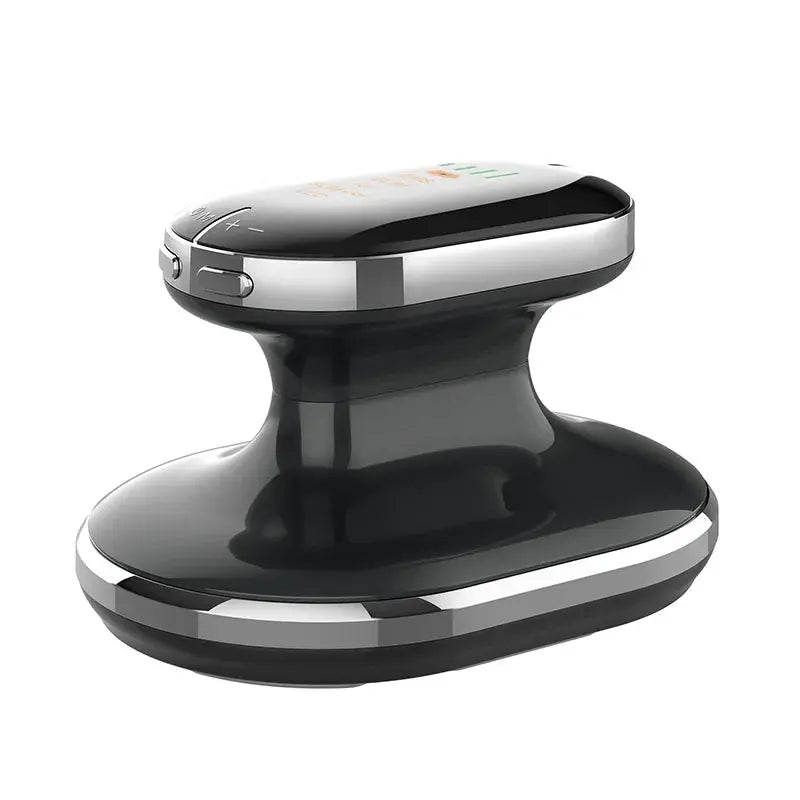 4-in-1 cordless cellulite massager, black with chrome trim