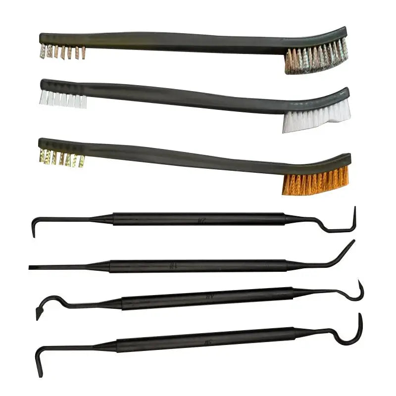 Allsome Double End Steel Wire Brush And Nylon Pick Set Universal Hunting Gun Cleaning Kit Tactical Rifle Cleaning Tool