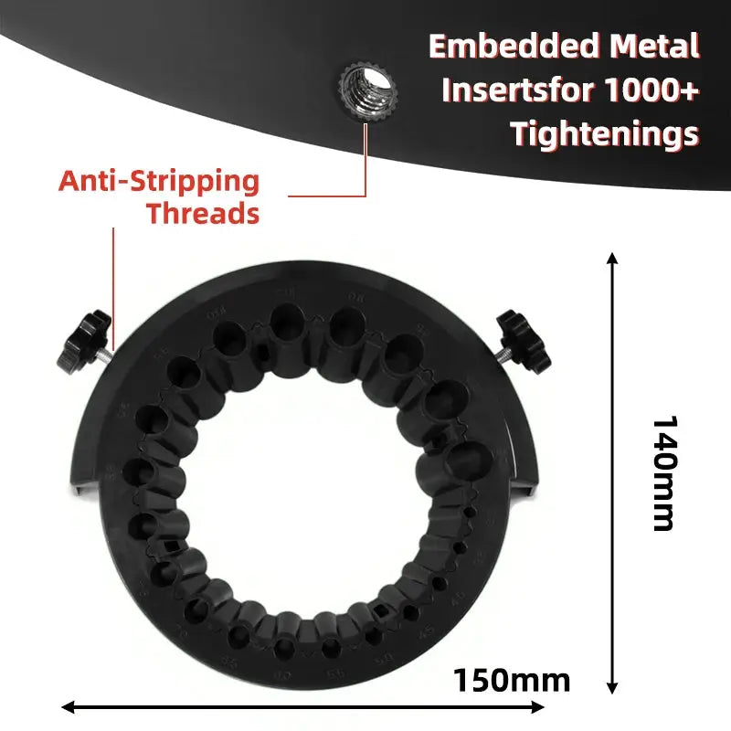 Anti Stripping Angle Grinder Drill Bit Sharpener 2 To 13 Mm 20 Holes With Thread Inserts Fits 115Mm And 125Mm Grinders