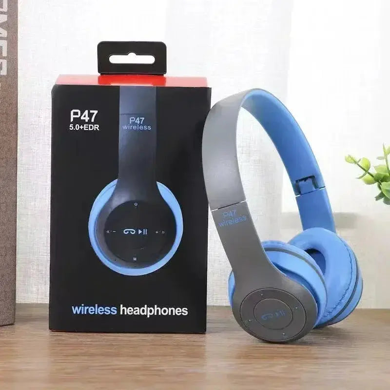PulseTech Foldable Bluetooth 5.0 Headset Wireless TF Card and Wired Connectivity for Sports and Gaming Immersive Sound