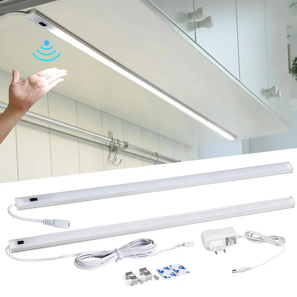 Simples Market LED under-cabinet lights with PIR motion sensor, white 30/40/50cm kit (2 bars)