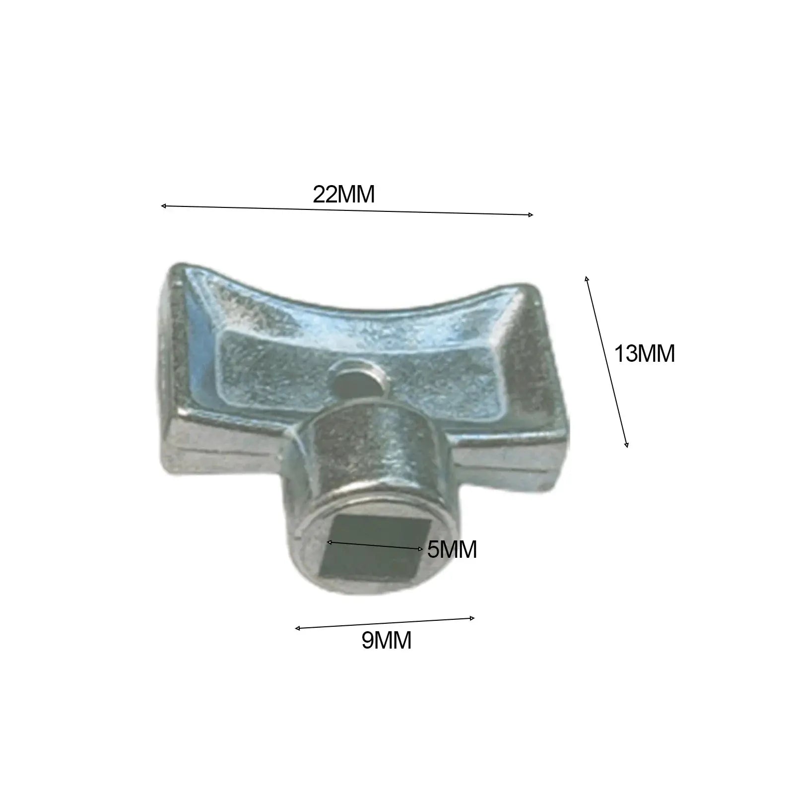 Two Pack Radiator Exhaust Valve Keys 5x5mm Square Socket Zinc Alloy For Standard Heating Valves