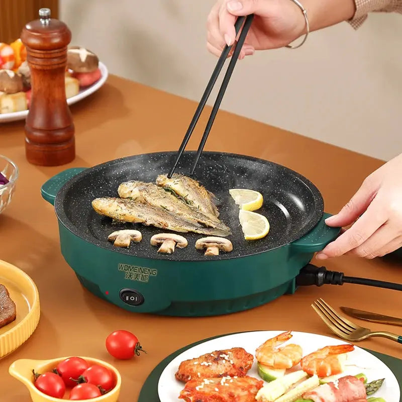 BALASHOV Electric Multi Cooker Frying Pan Household 220V Nonstick Cooking Machine For Frying Steak Fish Omelette