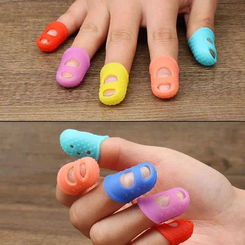 Breathable Silicone Finger Thimble For Sewing Quilting Needlework Protective Finger Cover Caps