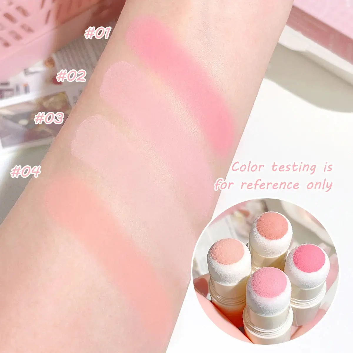HISYI Yunrou Soft Fog Blush Stick Dual Use Lip And Cheek Tint Cloud Velvet Texture Brightening Finish