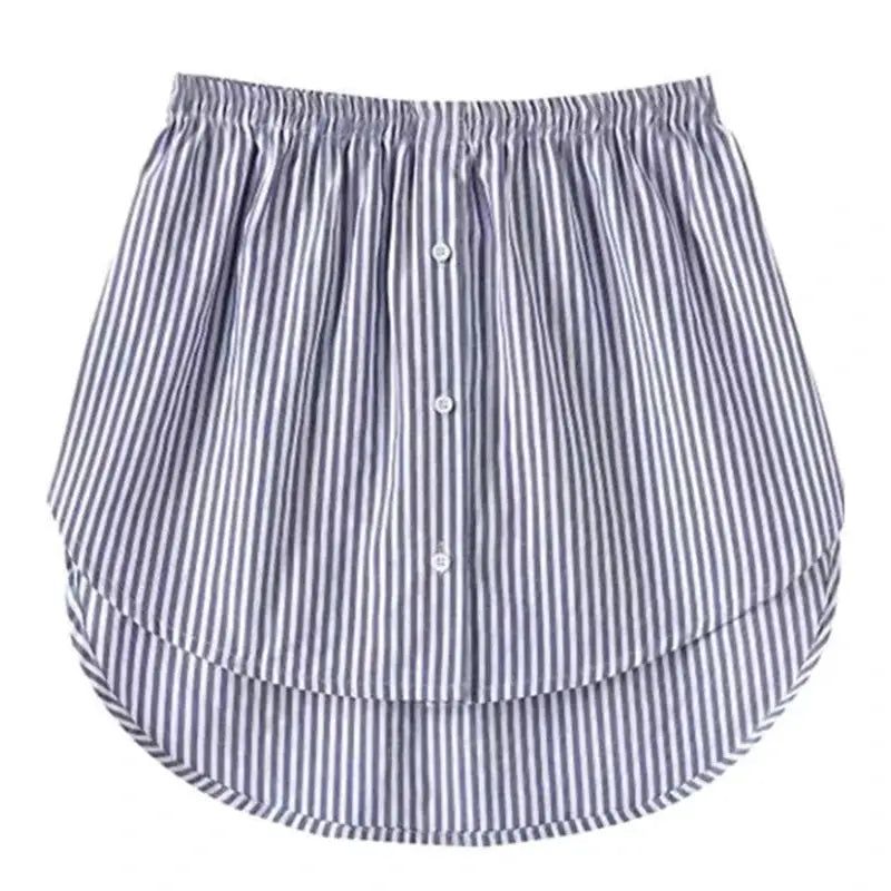 TrendWeave Detachable Underskirt Faux Shirt Tail Hem Extender Lightweight Stretch Polyester For Layering