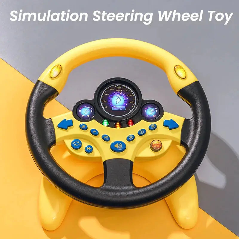Infant Shining Electric Simulation Steering Wheel Toy With Lights And Sounds For Early Educational Play