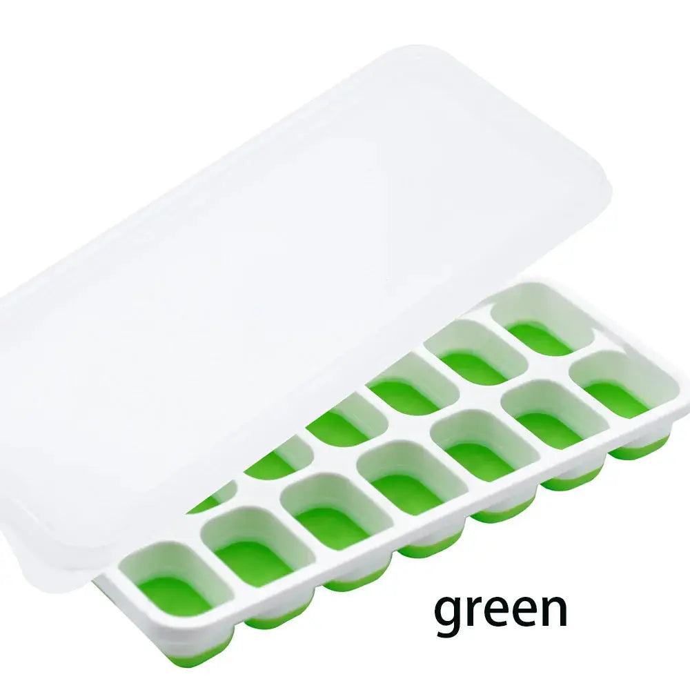 14 Grid Silicone Ice Cube Tray Square Ice Cube Maker Non Toxic Durable Food Grade For Bar Pub Wine