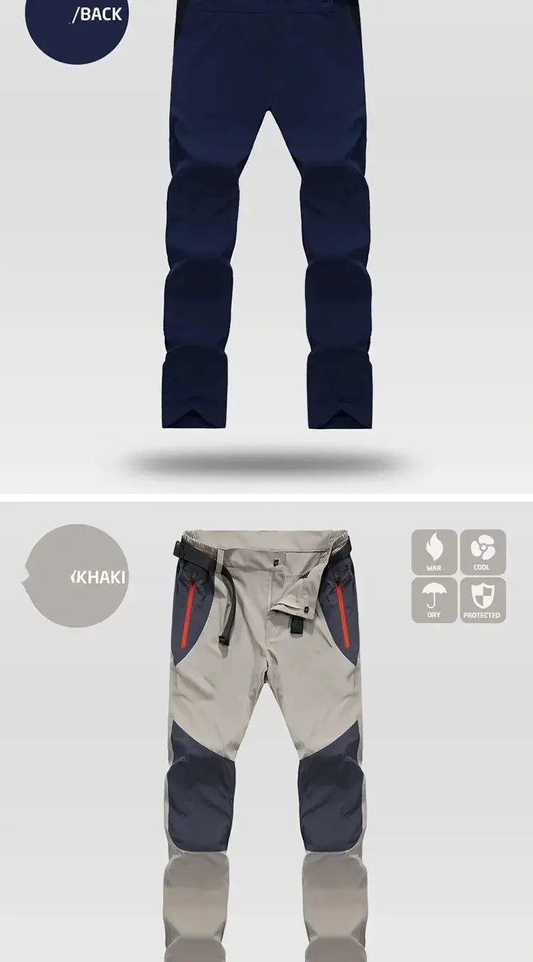 Simples Market tactical waterproof cargo pants, two colorways navy/khaki, quick-dry outdoor trekking pants, 4XL