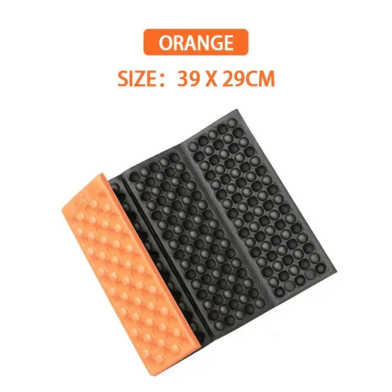 Honeycomb Massage Mat 6-Fold XPE Cushion, orange/black, Simples Market outdoor pad
