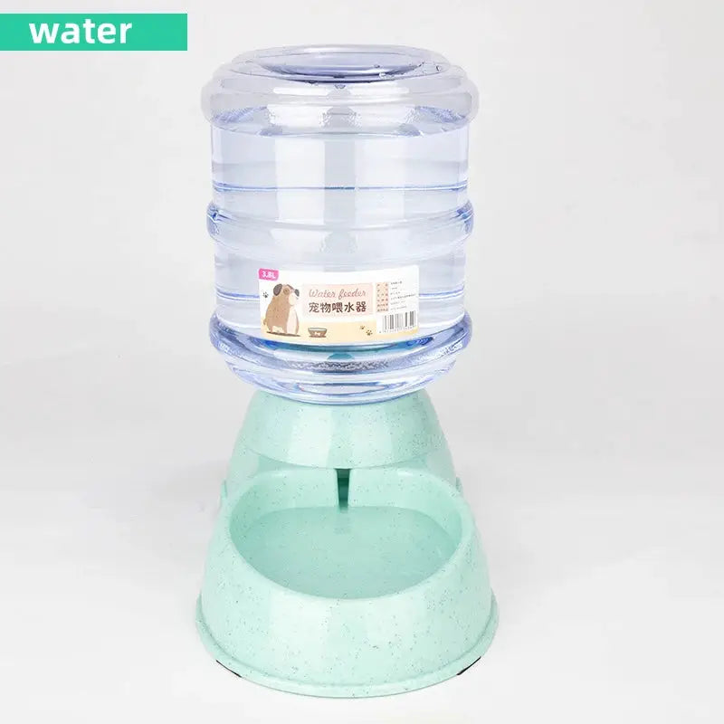 Large Capacity Pet Feeder Bowls For Dogs And Cats Automatic Water Dispenser And Dual Food And Water Compartments
