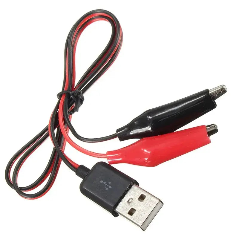 Metal Alligator Clip Test Clamp USB Adapter For Multimeters Crocodile Clip Probes For Car And Home Electronics