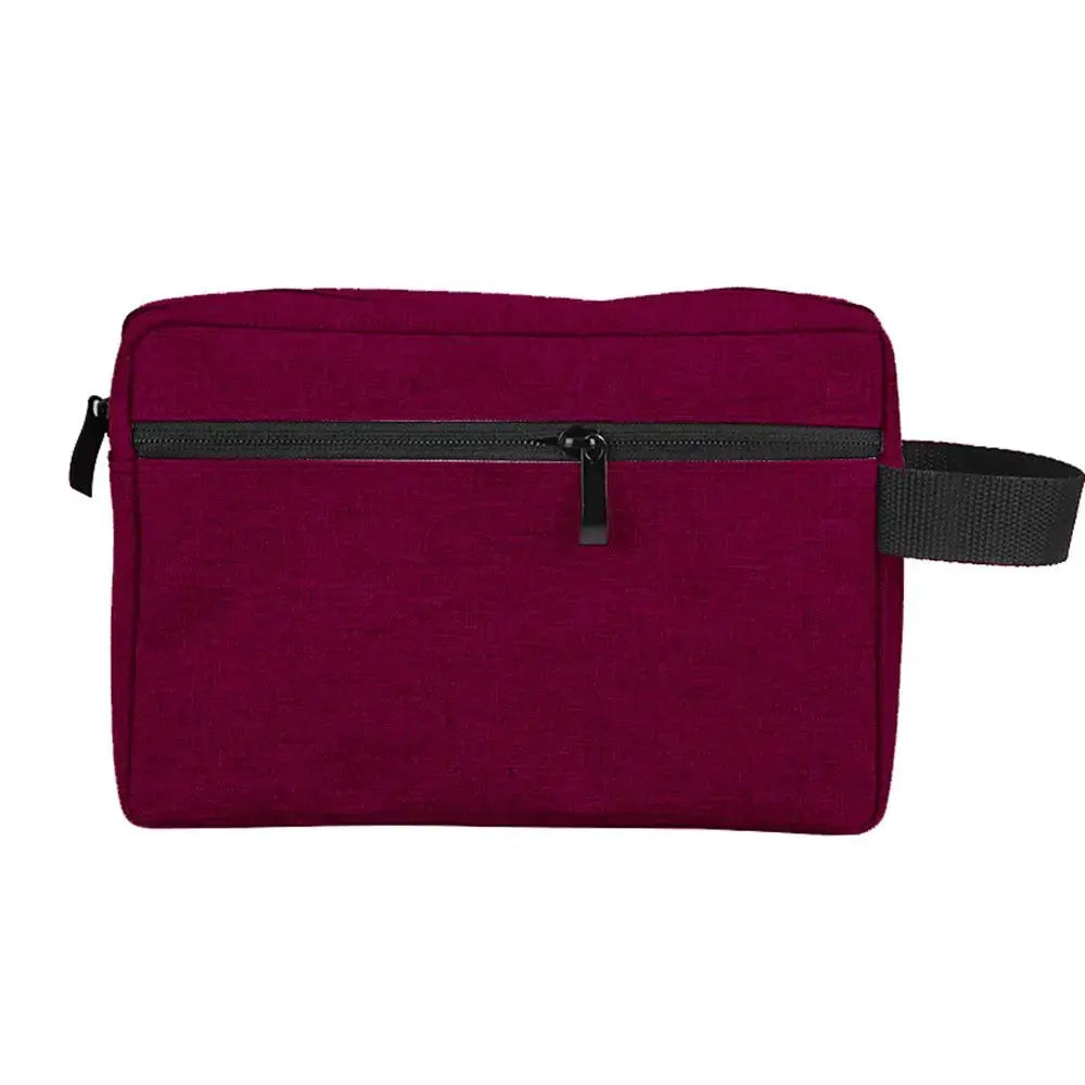 VoyageLux Unisex Travel Toiletry Bag Waterproof Cosmetic Case Durable Canvas For Men And Women