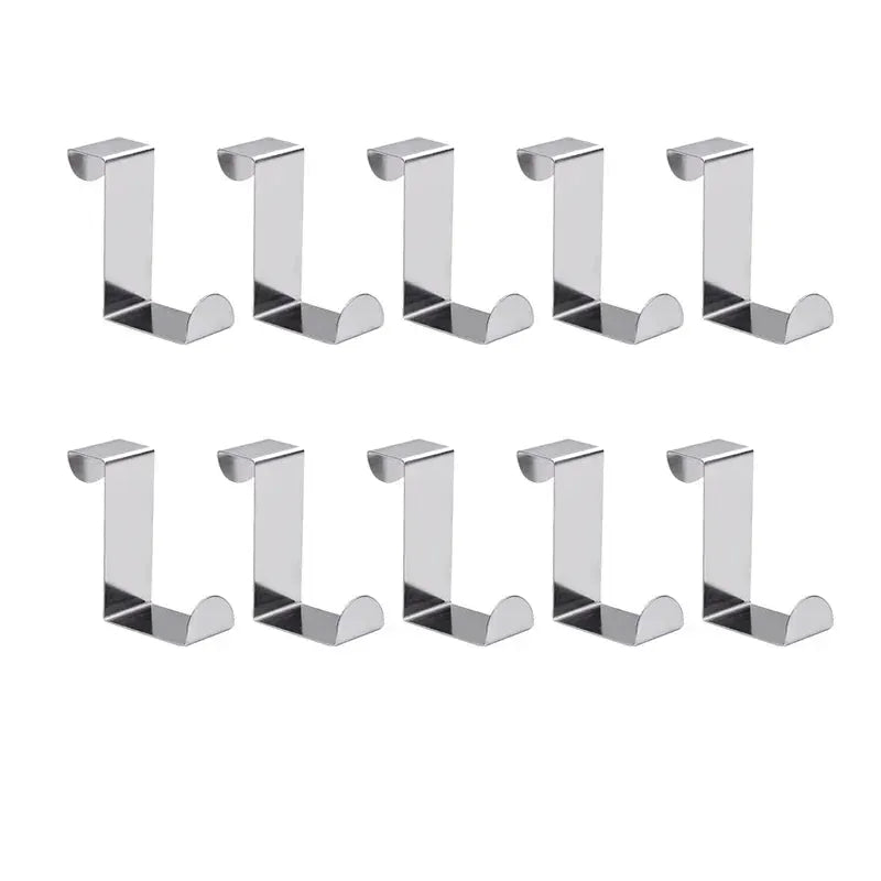 Z Shaped Stainless Steel Bathroom Cabinet Hook For Coats Keys Kitchen Utensils Rear Hanger Organizer