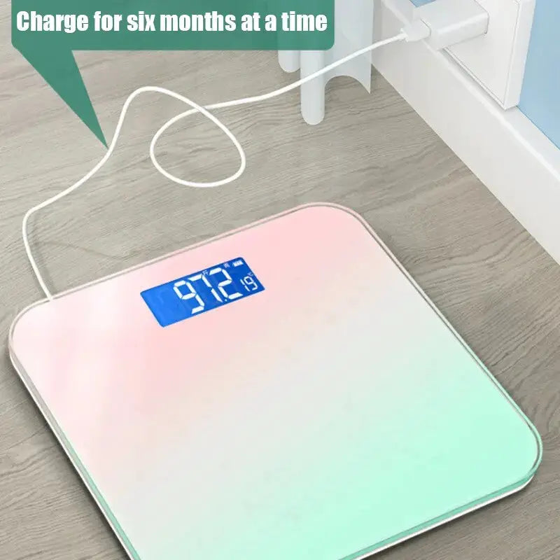 NovaScale Gradient Color Intelligent LCD Electronic Scale Tempered Glass Platform For Precise Weight Measurement