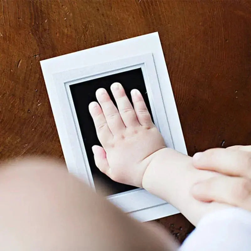 Safe Non Toxic Baby Footprint Kit Inkless No Touch Handprint For 0 To 12 Months Newborn Souvenir
