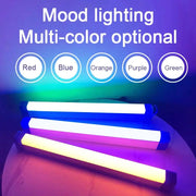 RGB LED night lamp trio providing multi-color mood lighting for bedroom decor and photography