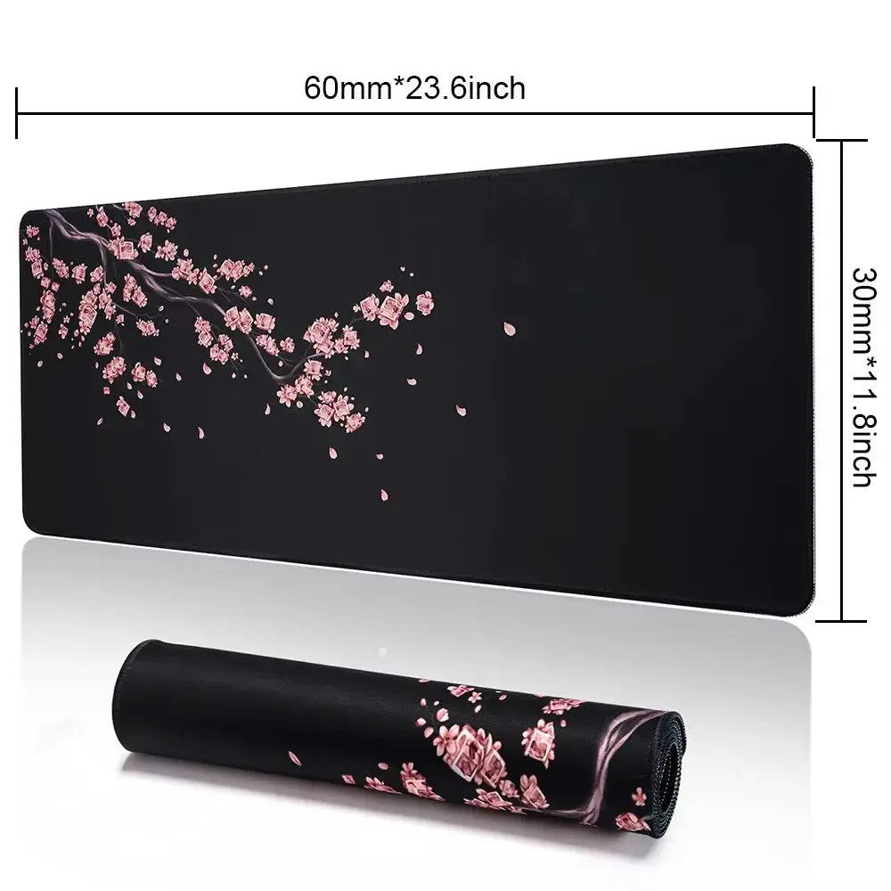 Large Extended Gaming Mouse Pad With Stitched Edges And Non Slip Rubber Base For Desk And Office Setup