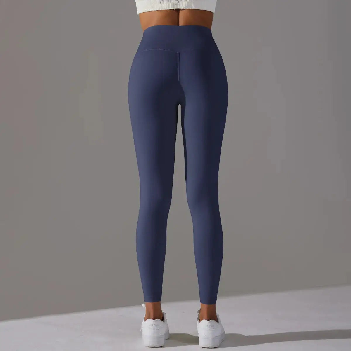 Naked Feeling Leggings, navy high-waist fitness yoga pants for women full-length