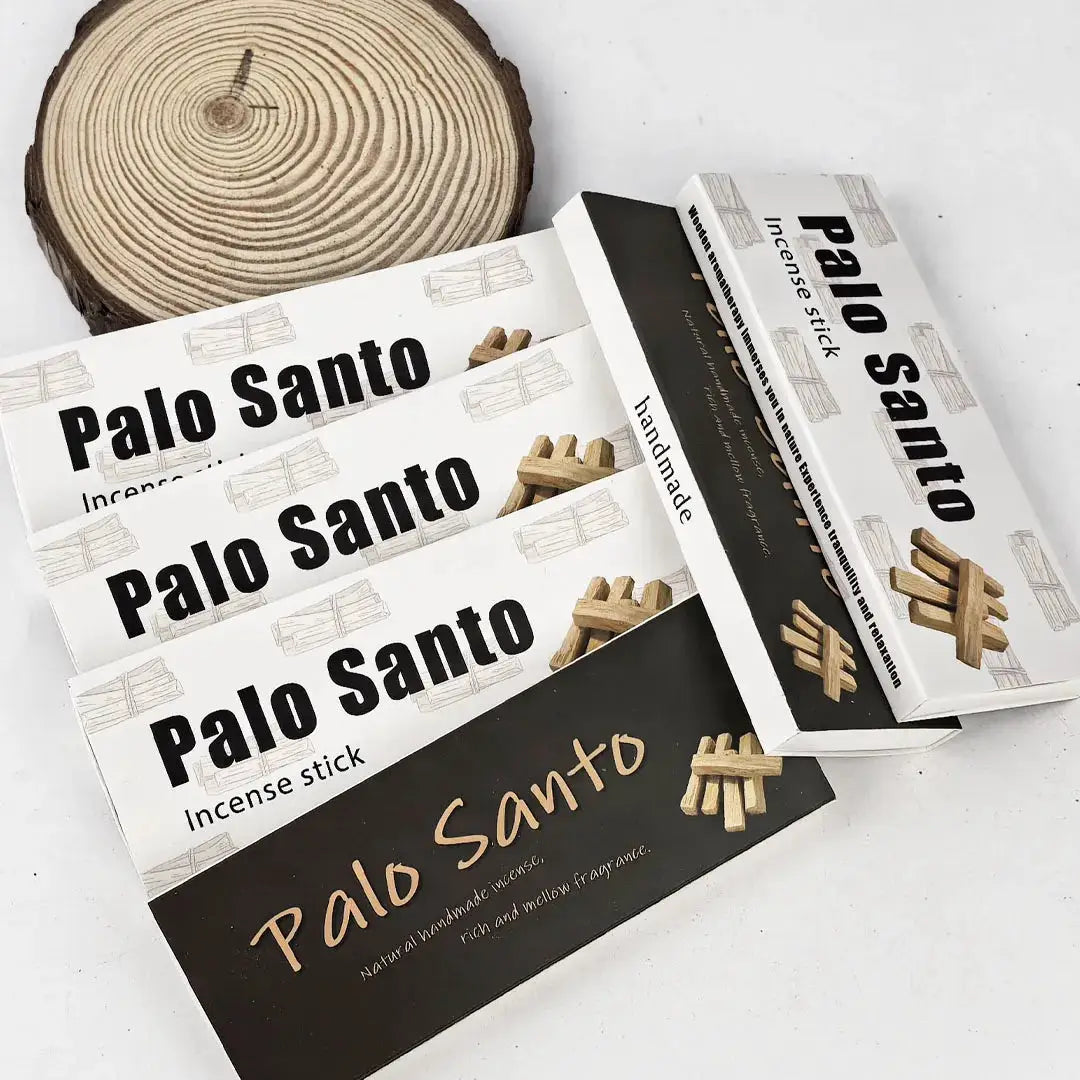 44Pcs Palo Santo Incense Sticks Box Bold 0.28cm For Home Yoga Relaxation Travel Aromatherapy Purifies Air
